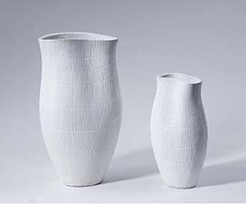 VASO CEMENTO H75 D41CM. BIANCO