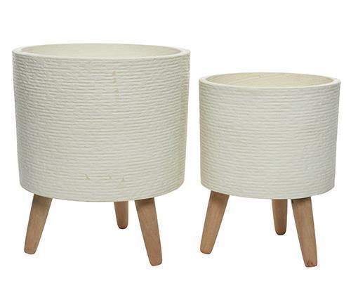 FIORIERA TONDA S/2PZ. H31,5-36 D24,5-31CM.