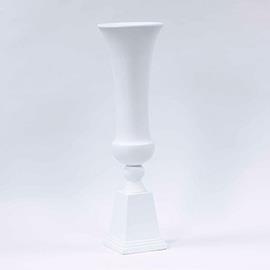 FIBER CLAY VASE W/BASE H131 D38CM.OPACO WH