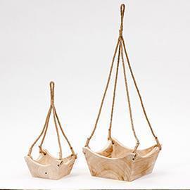 CESTI LEGNO DA APP. S/2PZ.GR.H17 L34 P.H11 L22CM.