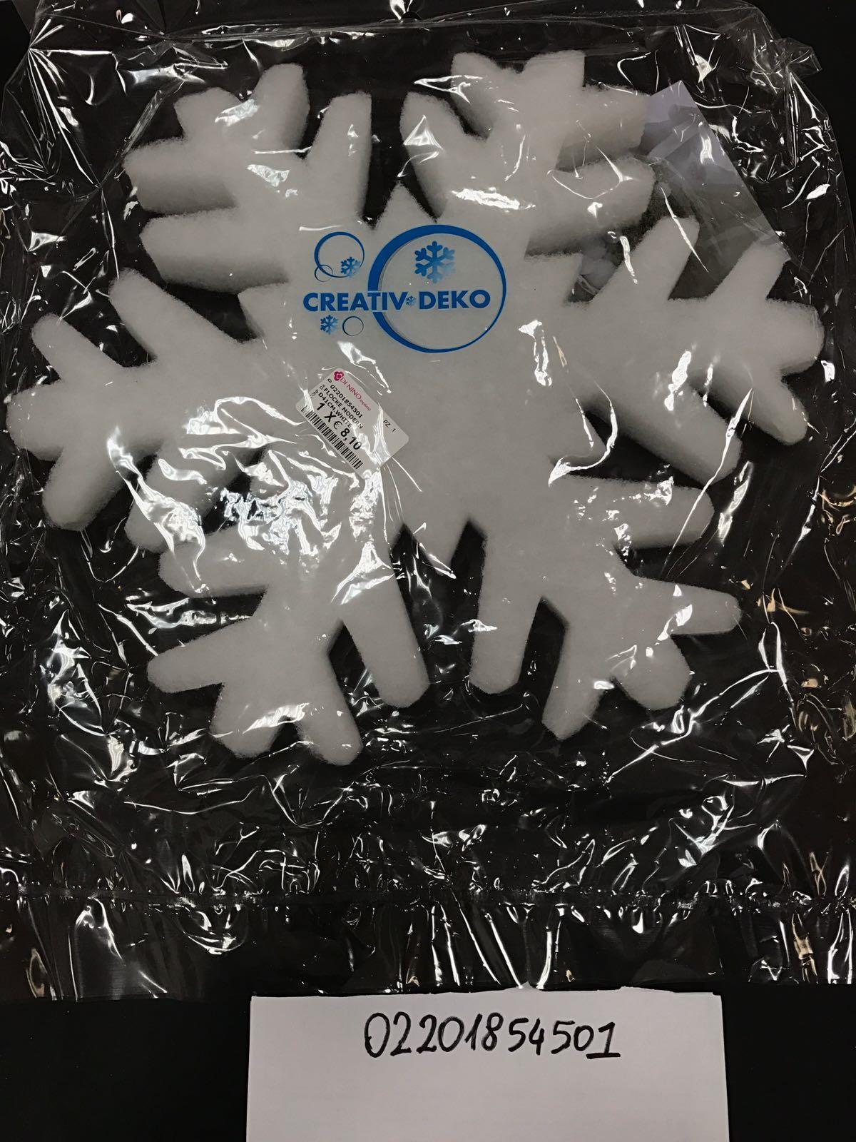 FIOCCO DI NEVE D41CM. 2PZ. BIANCO