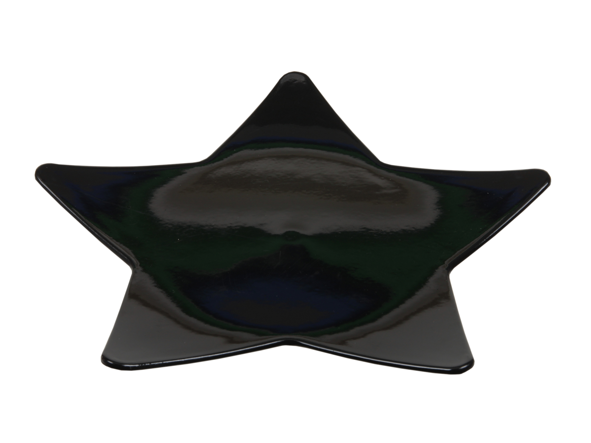 PIATTO STELLA PLAST. 28X28CM. NERO