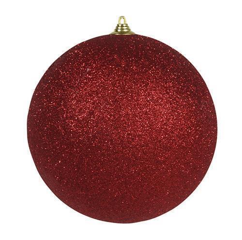 SFERA GLITTER D25CM. ROSSO