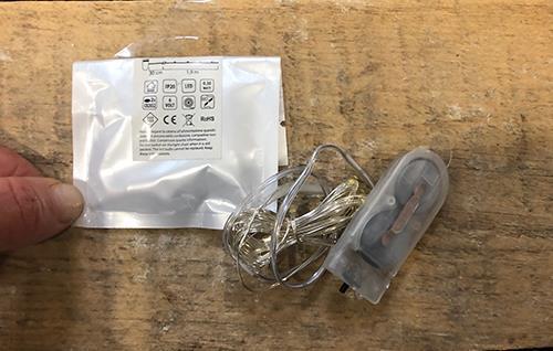 FILO 20 MINILED 3PZ. C/BATTERIA 1,9MT. +0,30CM