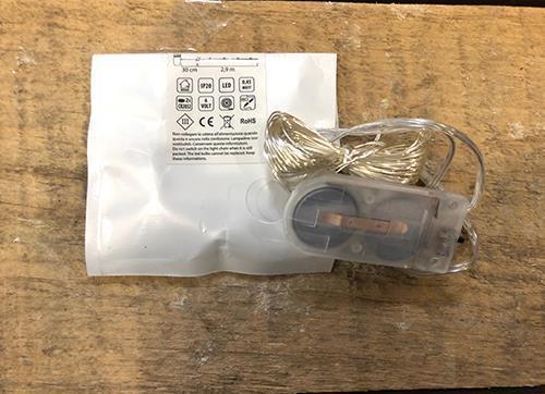 FILO 30 MINILED 3PZ. C/BATTERIA 2,9M+ 0,30CM