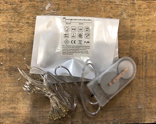 FILO 40 MINILED 2PZ. C/BATTERIA 3,9MT+ 0,30CM