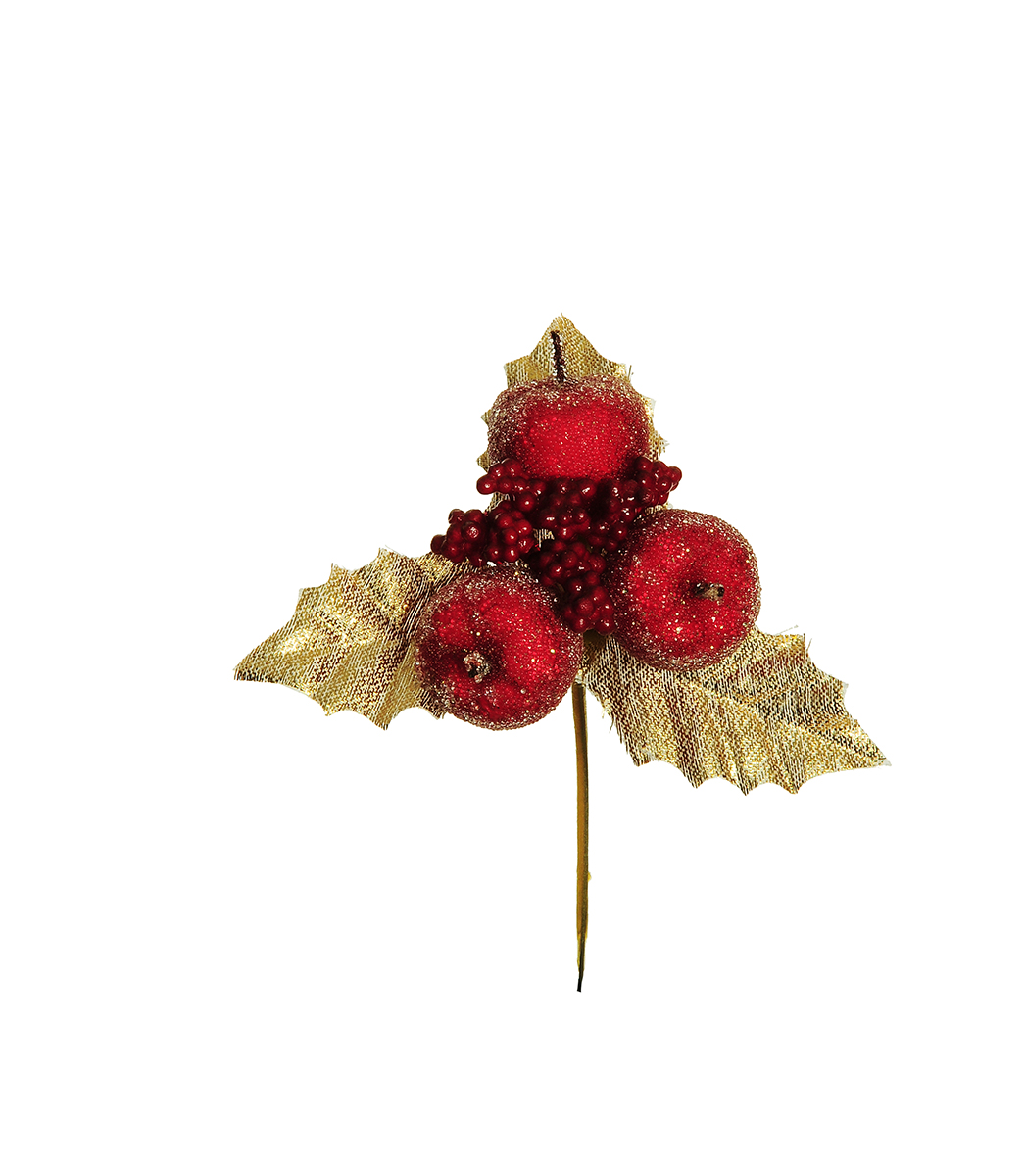 PICK C/MELUCCE E PUNGITOPO 14CM. 12PZ. ROSSO