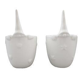 VASETTO CERAMICA C/GNOMO 7X7X12CM.