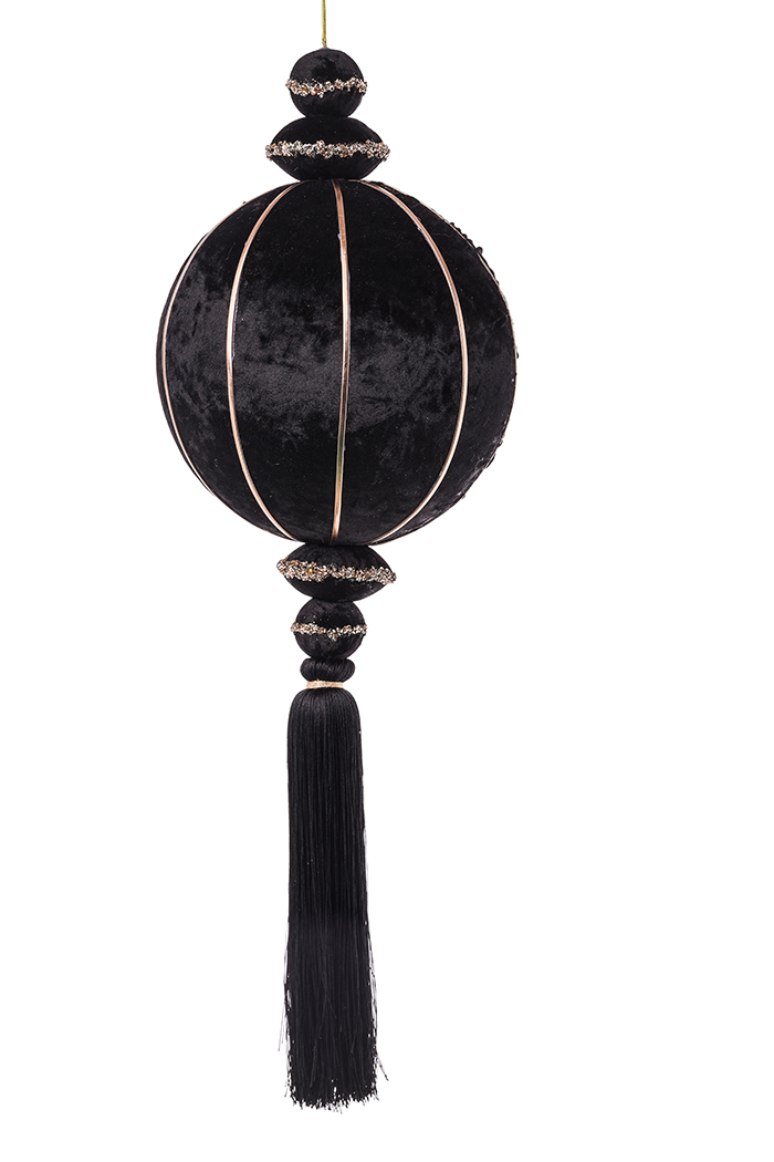 SFERA DA APP.C/DECORO D18 L55CM. NERO  --NETTO-----