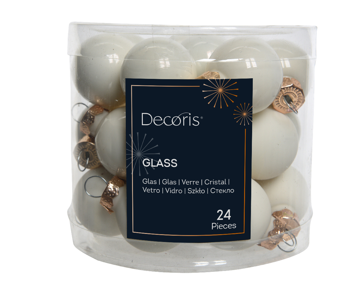 SFERE NATAL.D25MM. 24PZ. WOOL WHITE