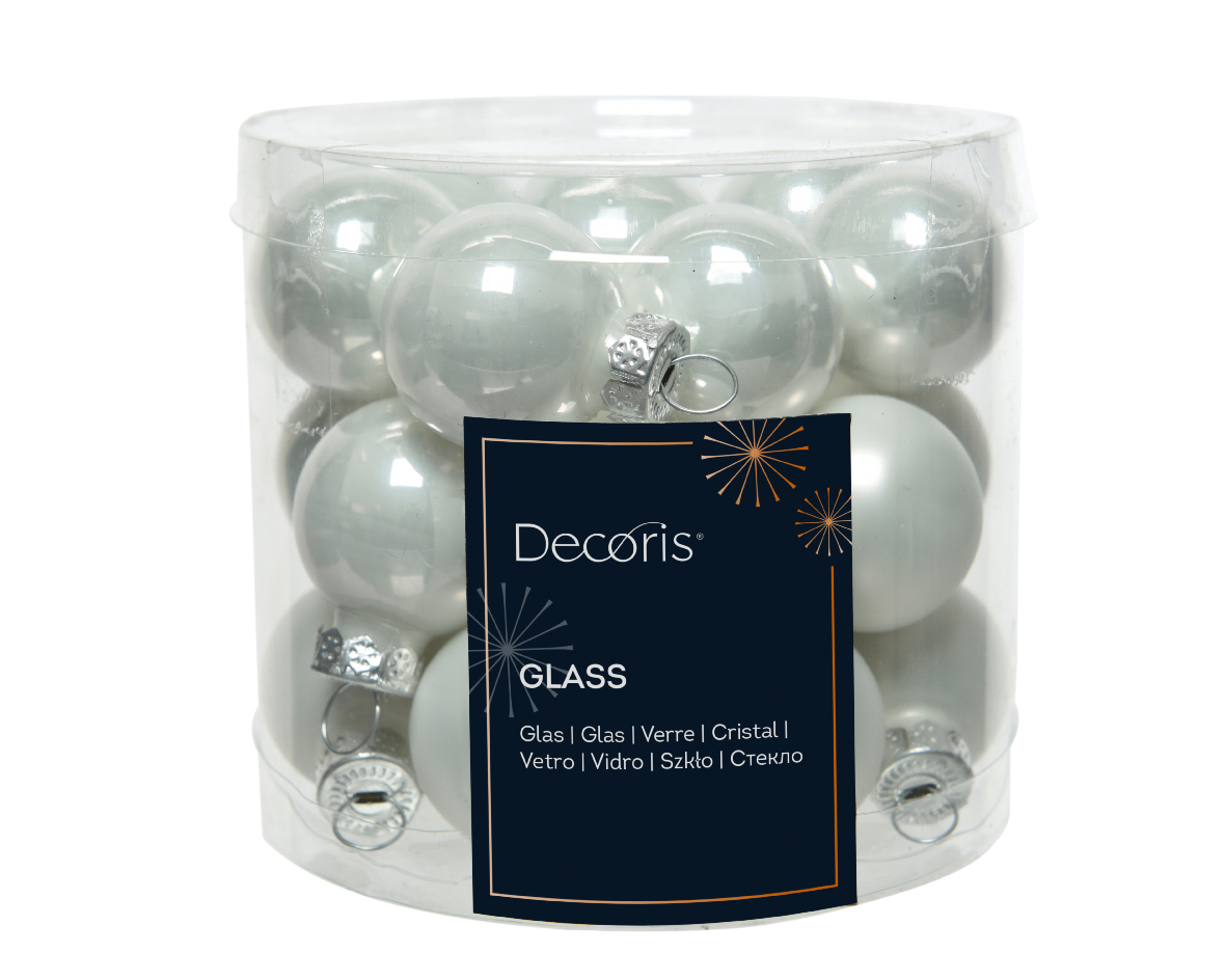 SFERE NATAL.D25MM. 24PZ. WINTER WHITE
