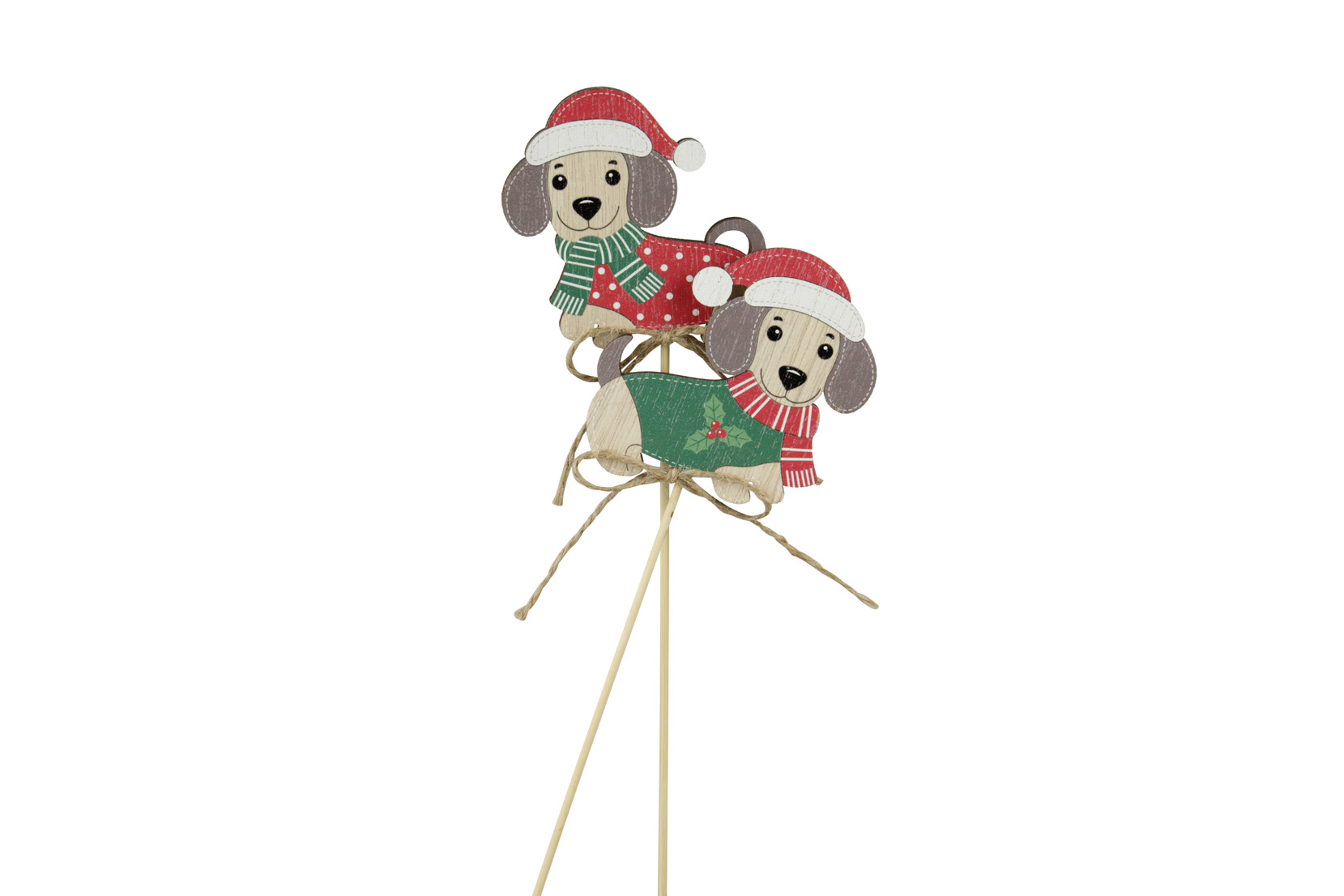 PICK LEGNO C/CANE 7X7,3CM. L31CM. 8PZ.