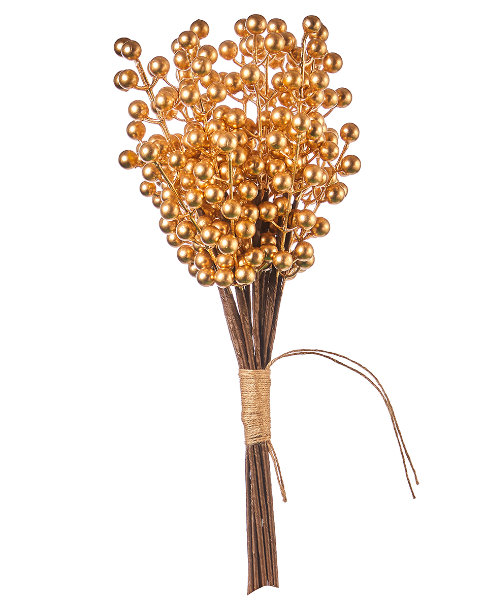 BUNCH BACCHE 12 STELI 45CM. ORO