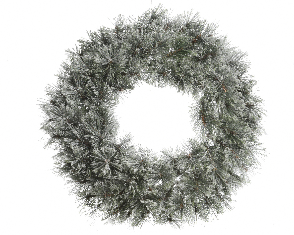 CORONA DI PINO FROSTED D63 H10CM.