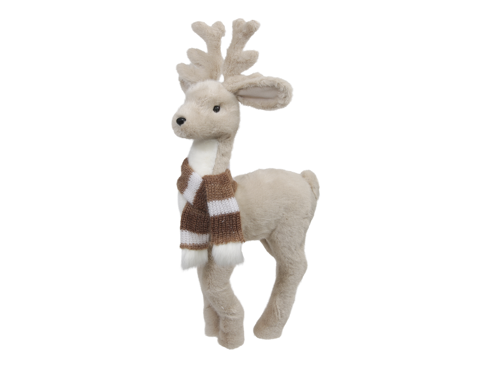 CERVO DI PELLICCIA 35X22 H70CM. BEIGE