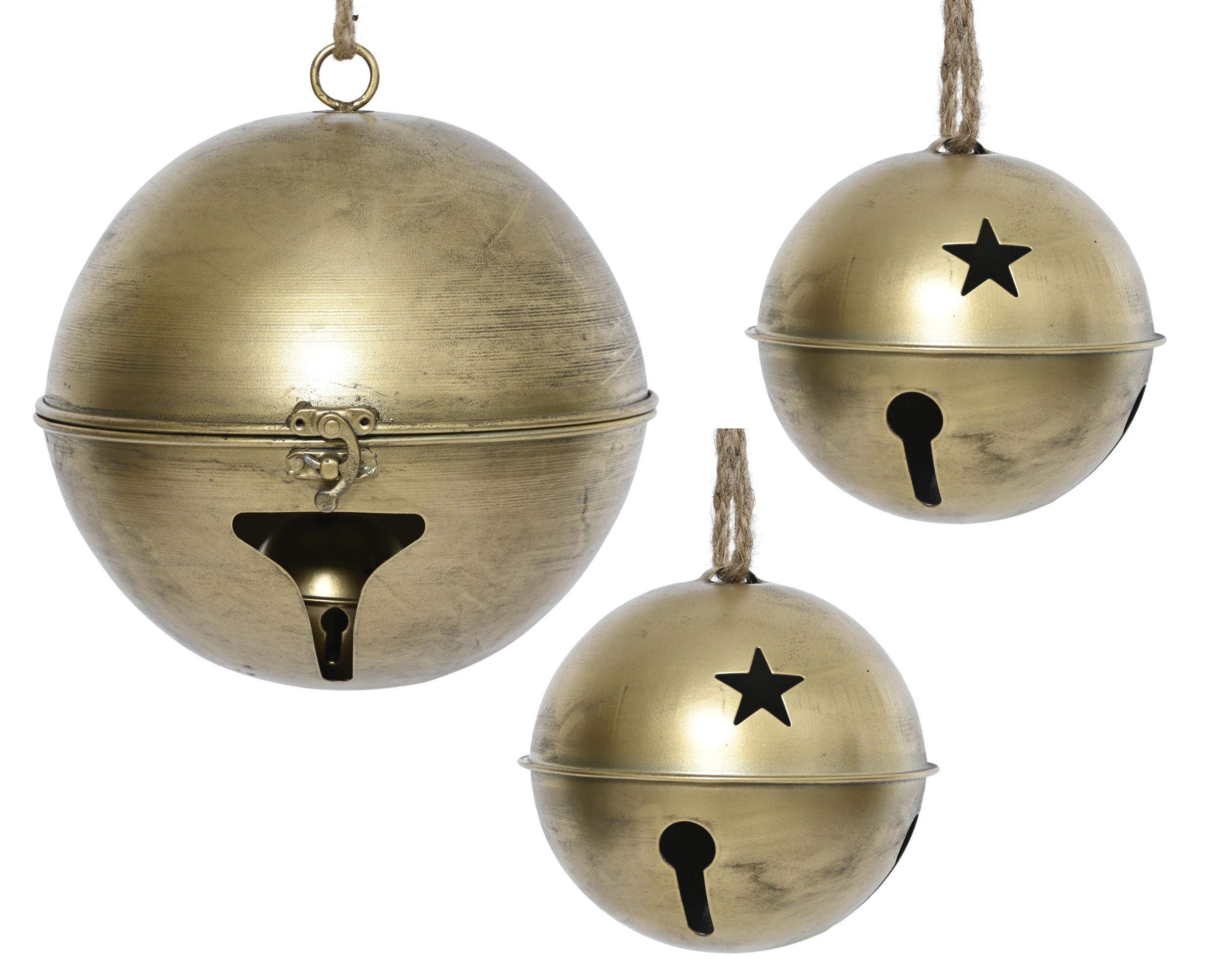 CAMPANE ORO SET3/PZ. D14-20-24 H14-21-28CM. ORO