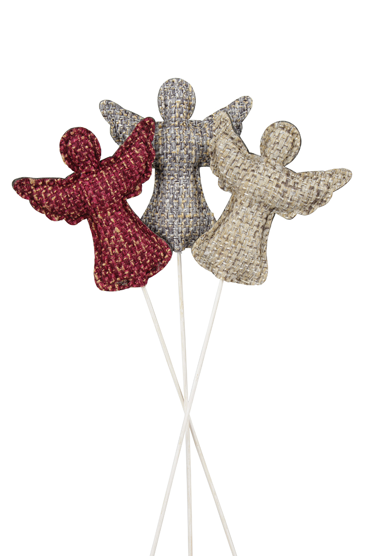 PICK C/ANGELO LUREX 7,3X8,5CM. 15PZ.ASS.