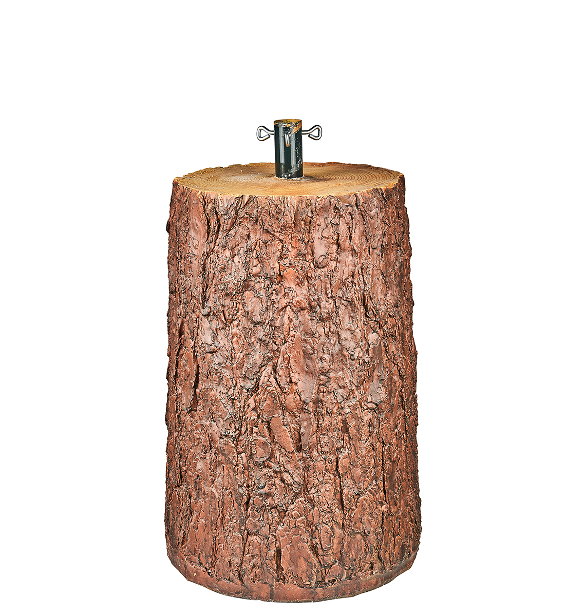 BASE PER ALBERO EFFETTO LEGNO D26 H.40CM. NAT.
