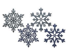SNOWFLAKE W/HANG. 25CM. SKY