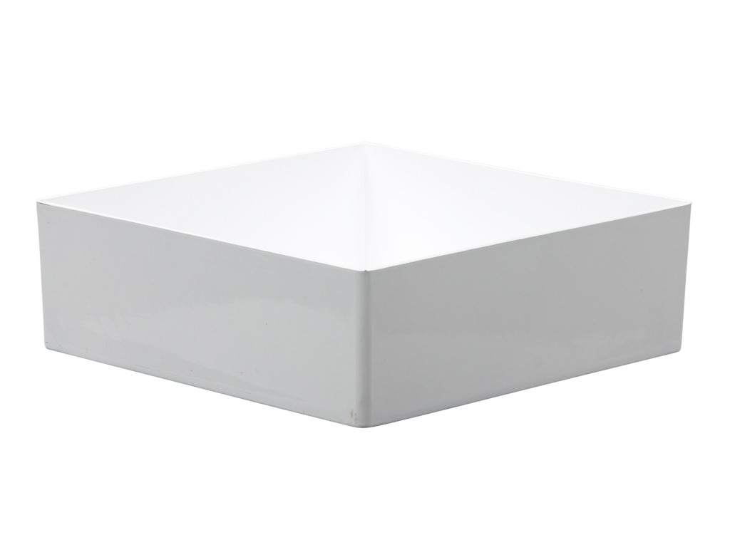 PIATTO QUAD.PL. 20X20 H.6CM BIANCO