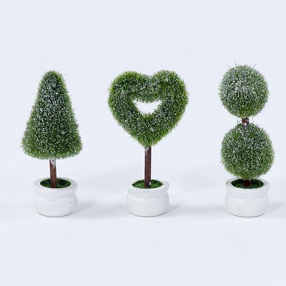 ALBERELLI  ASSORT.  3PZ. 15CM.GREEN