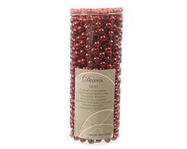 COLLANA DI PERLE PLAST. D8MM. L10MT. XMAS RED