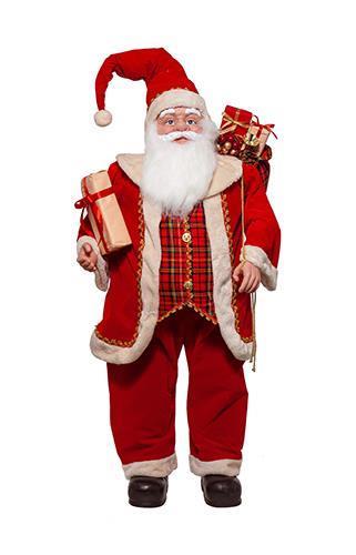 BABBO NATALE H135CM. ROSSO