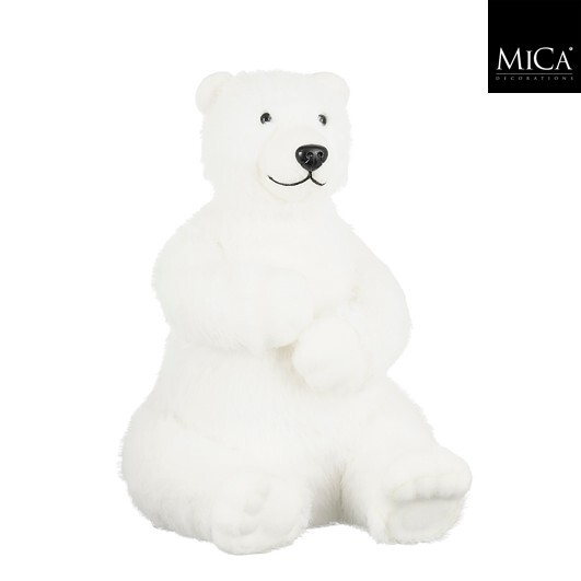 ORSO POLARE 40X32 H48,5CM. BIANCO