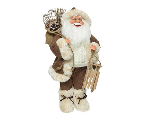 BABBO NATALE ESKIMO H60 30X20CM. BROWN