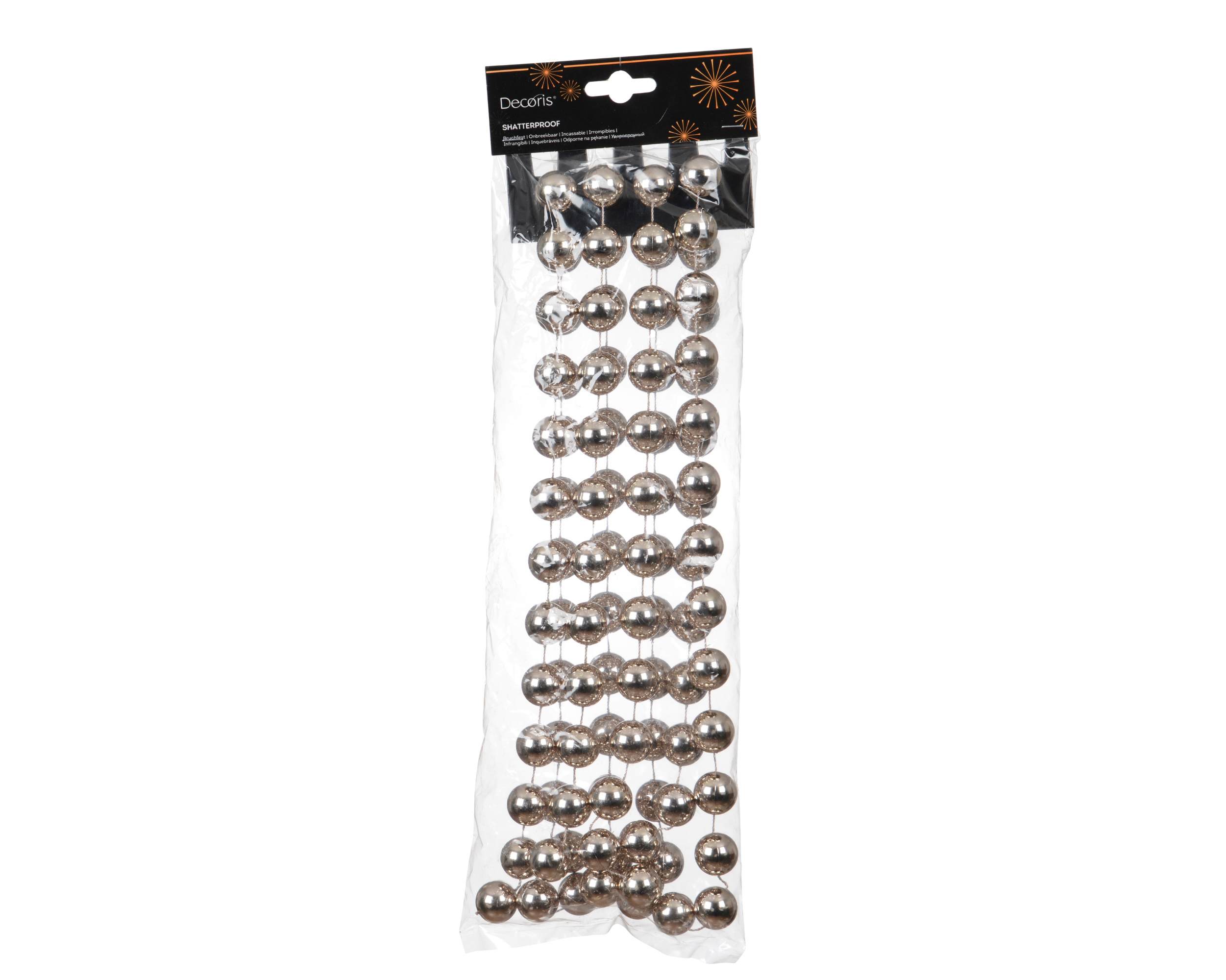 COLLANA DI PERLE PLAST. D20MM. L270CM. SMOK.P