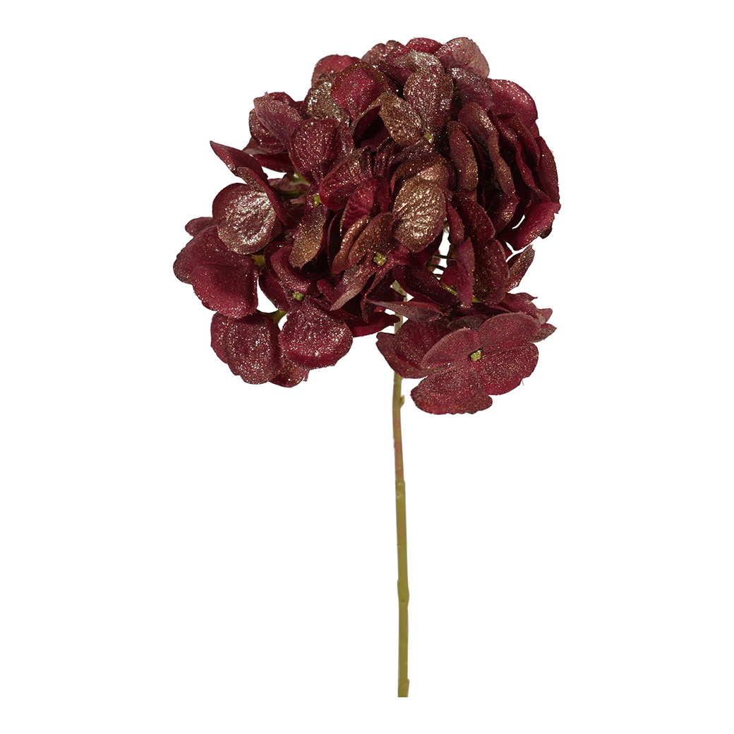 PICK ORTENSIA GLITTER 32CM. 2PZ. BORDEAUX