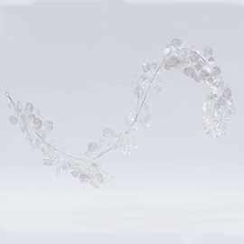 FESTONE W/LUMIN. TRASP. LEAVES 180CM.
