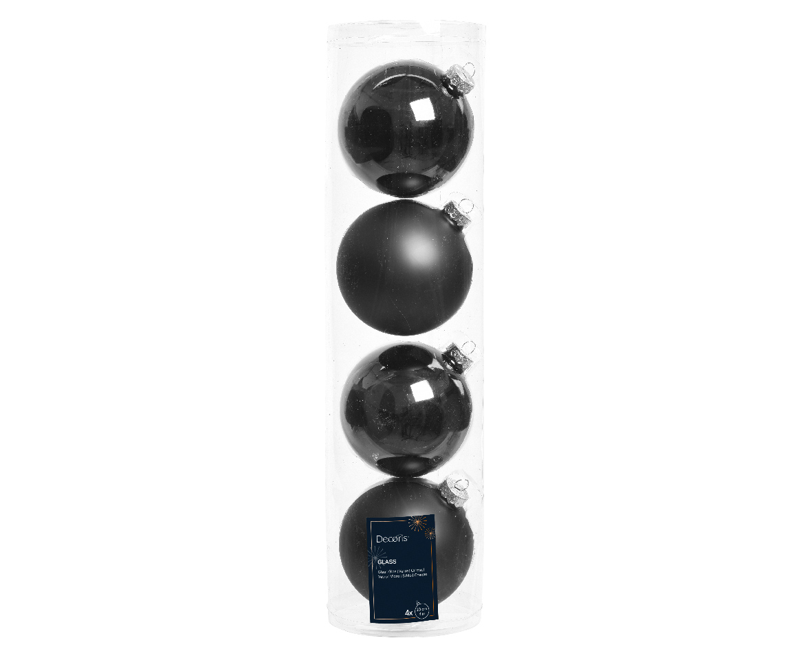 SFERE NATAL.D100MM. 4PZ. BLACK