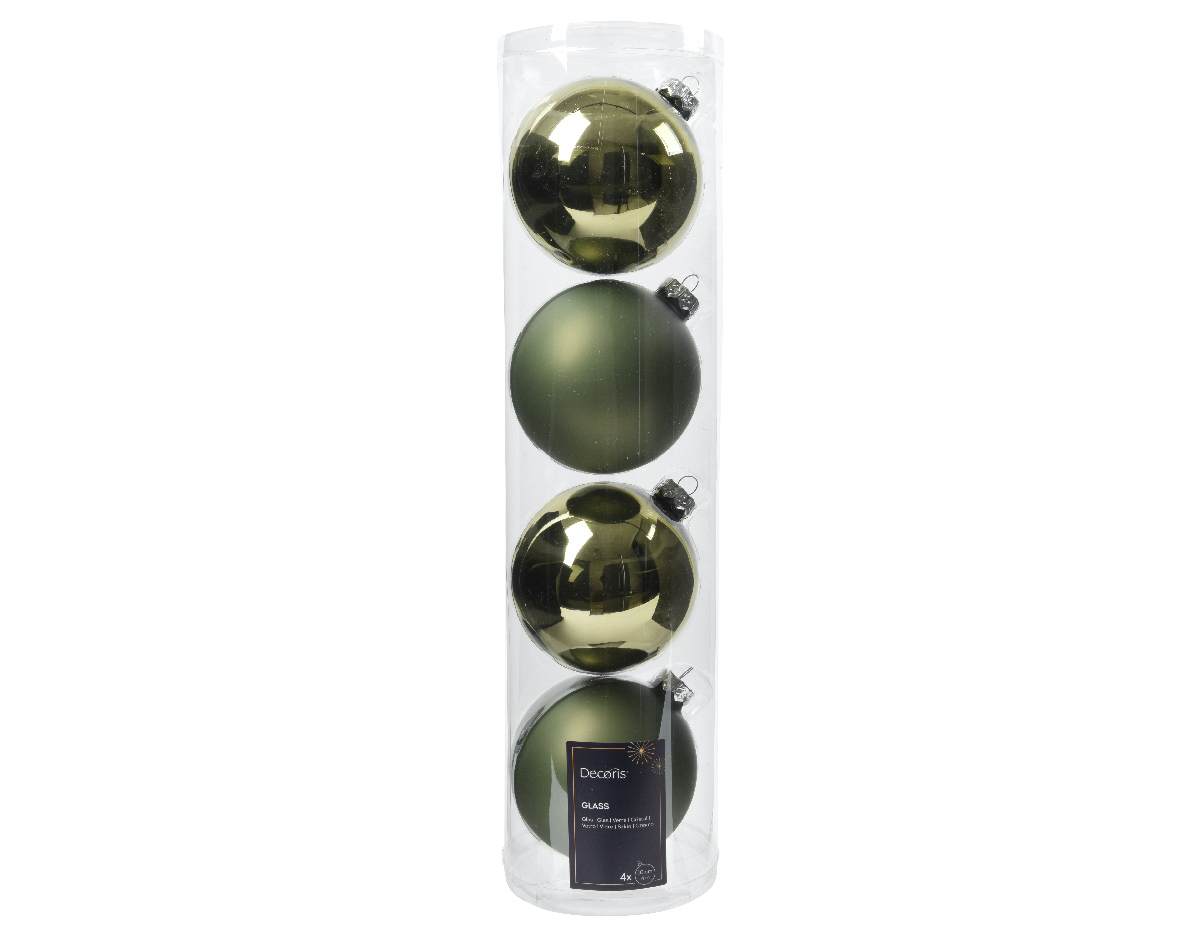 SFERE NATAL.D100MM. 4PZ. ROSEMARY GREEN