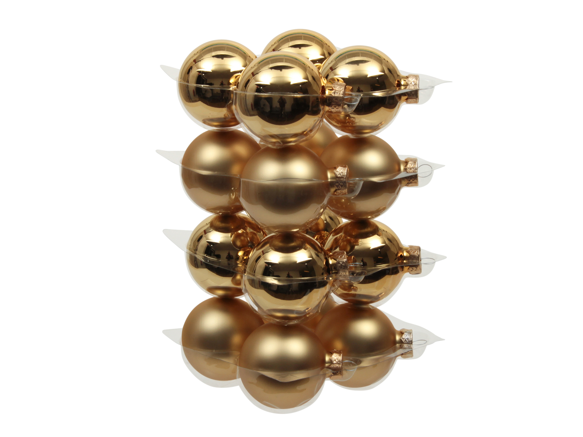 SFERE NATAL.D57MM. 16PZ. BRIGHT GOLD COMBI