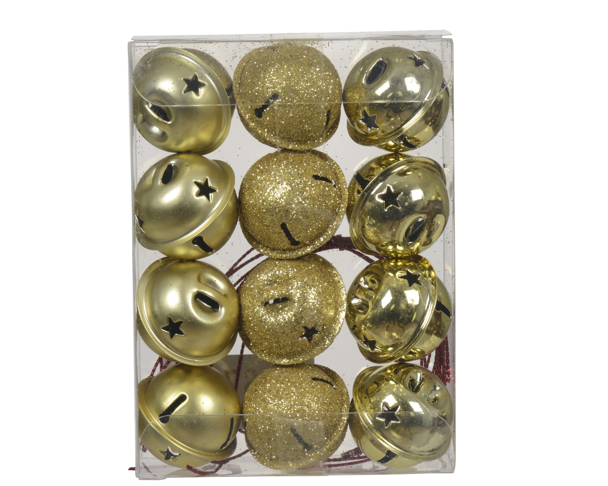 SONAGLI DA APPENDERE 12PZ. D.3CM. ORO