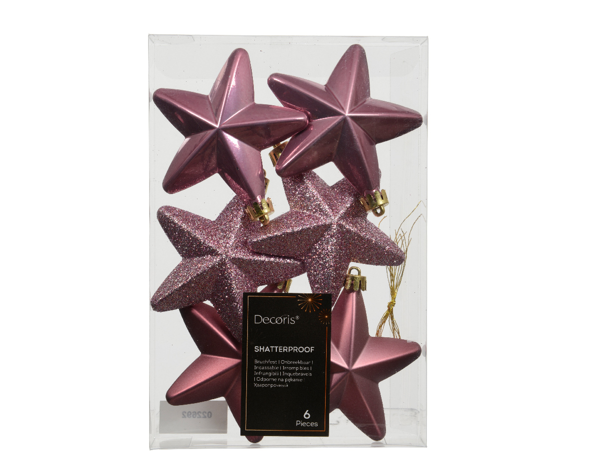 STELLE DA APP. 6PZ.ASS. 2X7,5CM. VINTAGE PINK