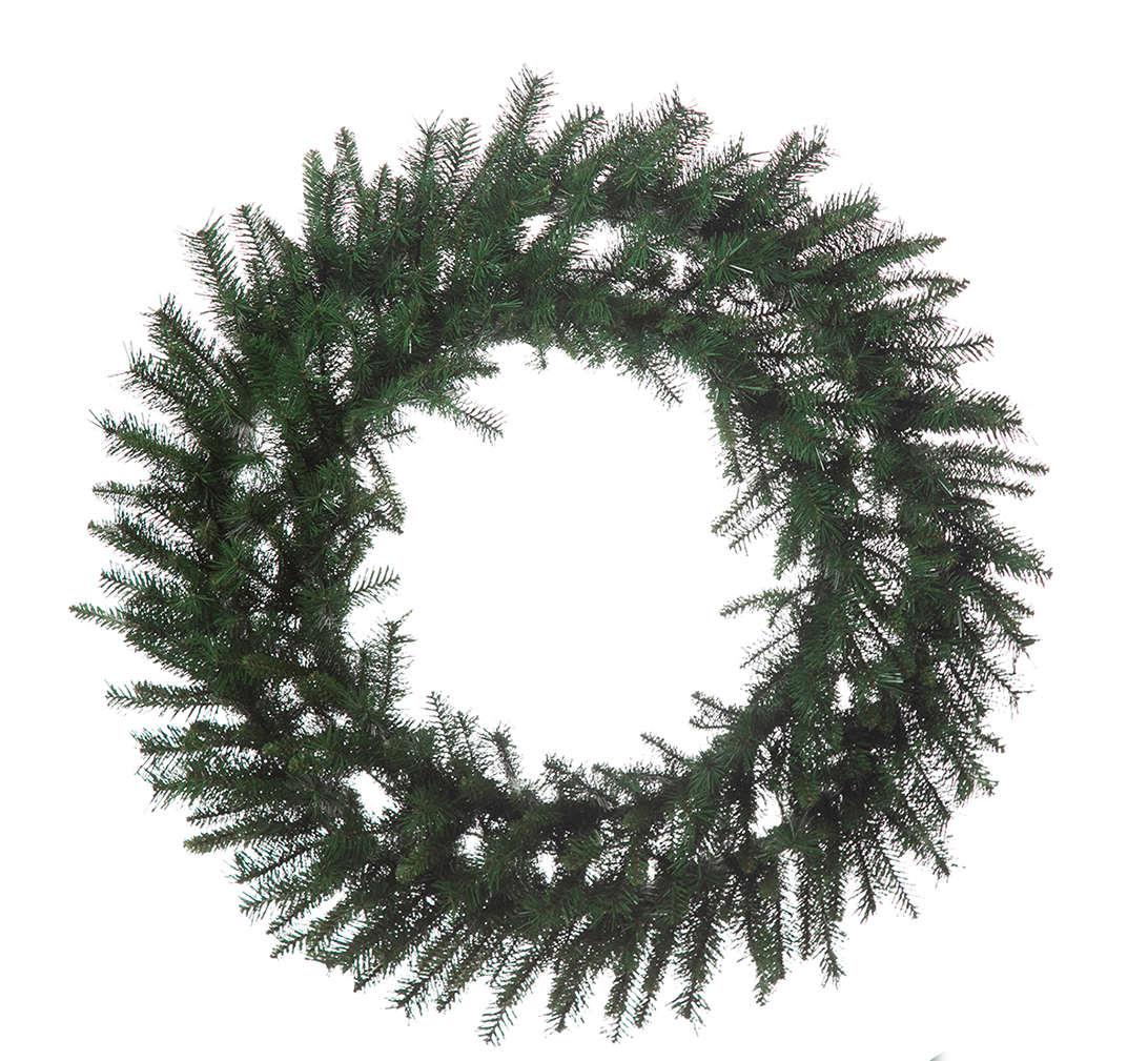 CORONA DI PINO D120CM. 480TIPS VERDE