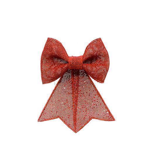 FIOCCO GLITTER 2PEZZI 20X27CM. ROSSO