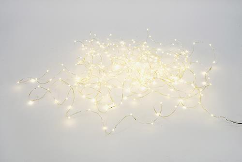 LUCI 300LED CATENA 22,5MT L.FERMA BIANCO CALDO
