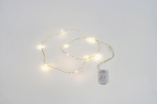 LUCI 10MICROLED 100CM. 3PZ. L.FERMA BIANCO CALDO