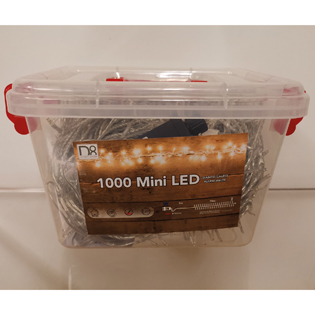 LUCI 1000 MINILED 70MT. +3MT 8FUNZ. BIANCO CALDO