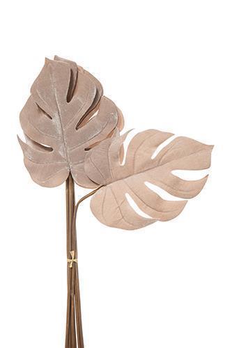 FOGLIE PHILO VELVET BUNCH 6PZ. 68CM. ROSA