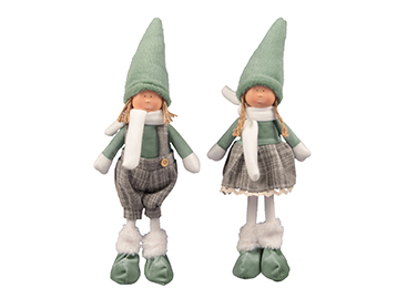 BIMBO STOFFA H40CM. VERDE --NETTO-----