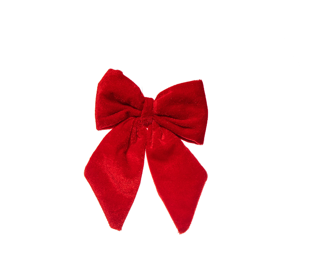 FIOCCO VELLUTO 6PZ. 24X16CM. ROSSO