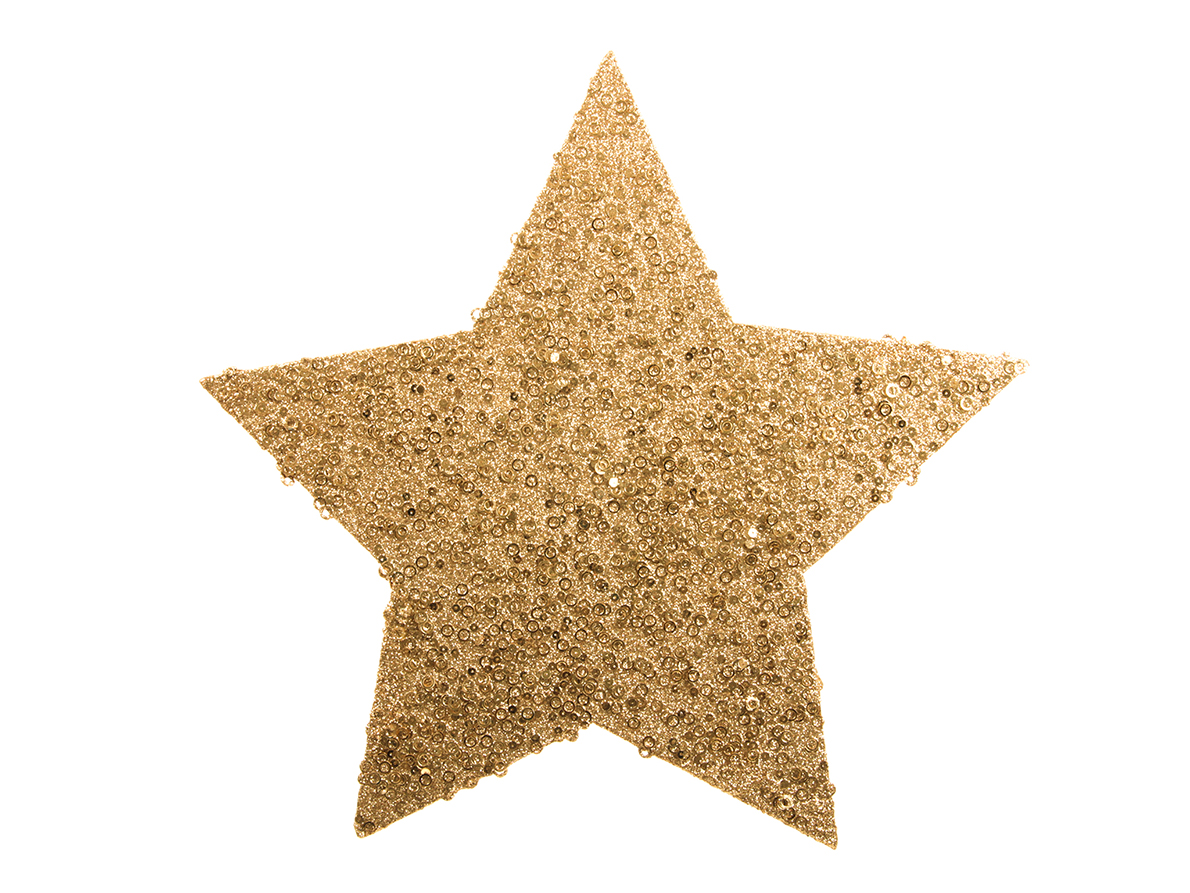 STELLA GLITTER DA APP. 50CM. ORO
