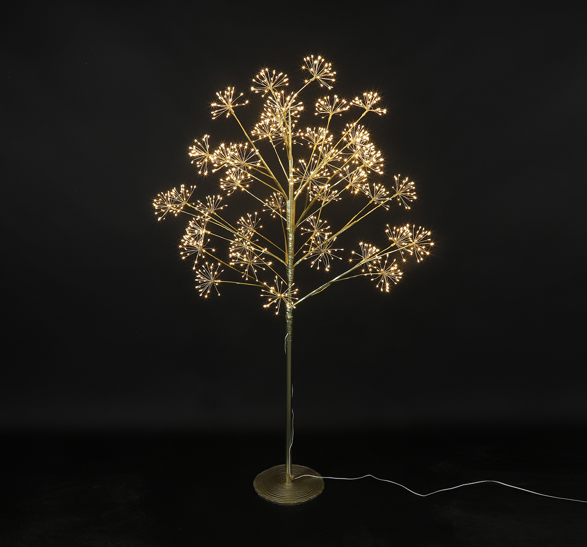 ALBERO C/1120LED H150 D40CM. ORO --NETTO-----
