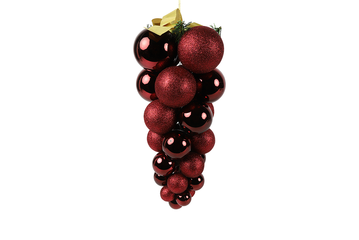 GRAPPOLO SFERE DA APP. D24 H46CM. BORDO'  ----NETTO---------