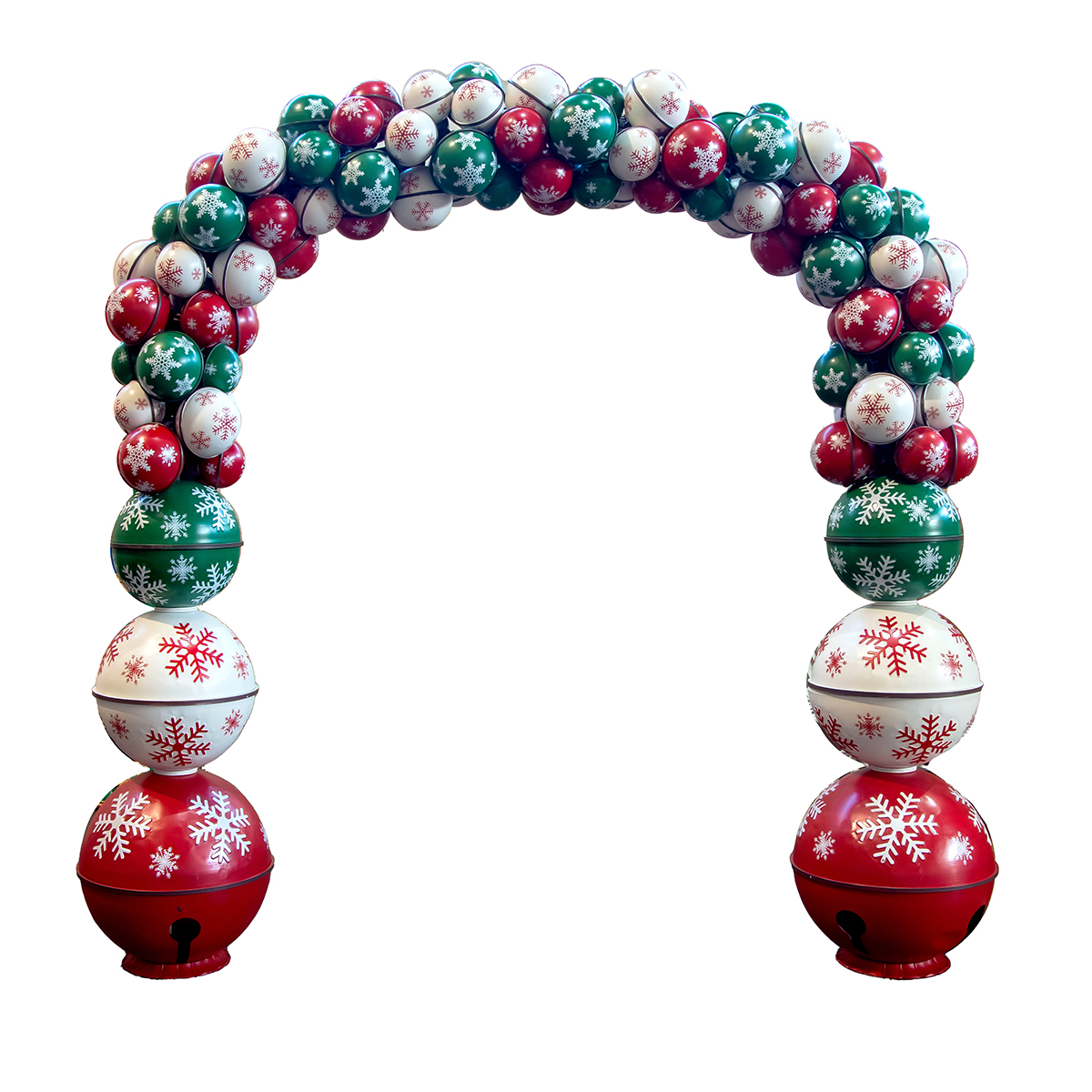 ARCO METALLO CON SONAGLI 190X60 H270CM.
