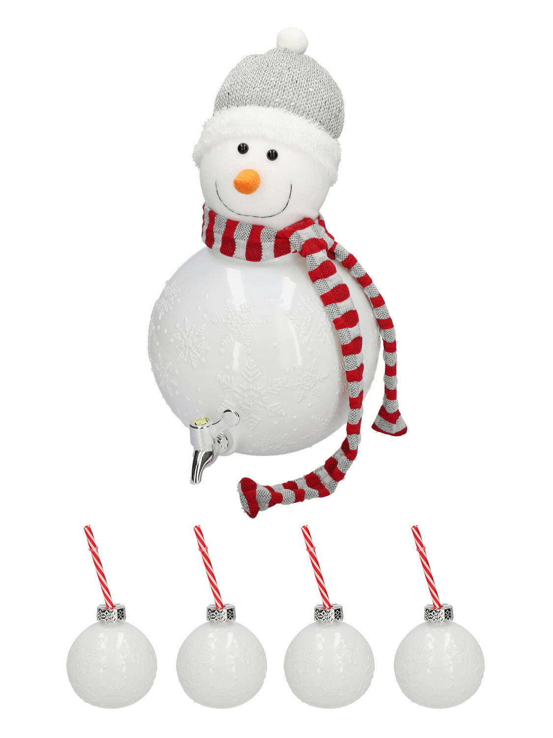 SNOWMAN DISPENSER D11 H40CM. S/5PZ.